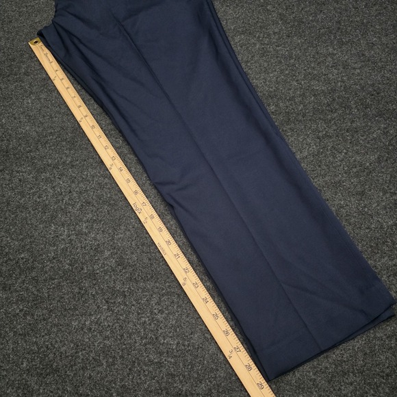 DKNY Mens 38x30 Midnight Blue Navy Stretch Slim Fit Pants Expandable Waist Dress - Picture 6 of 11